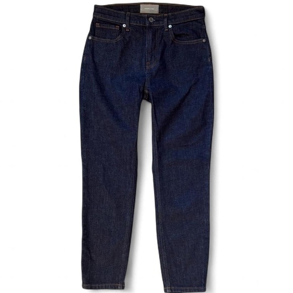 Everlane Skinny Ankle Cropped Dark Wash Jean - Picture 1 of 7